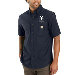 Youngdahl Carhartt Rugged Flex Canvas Short Sleeve Shirt - Navy