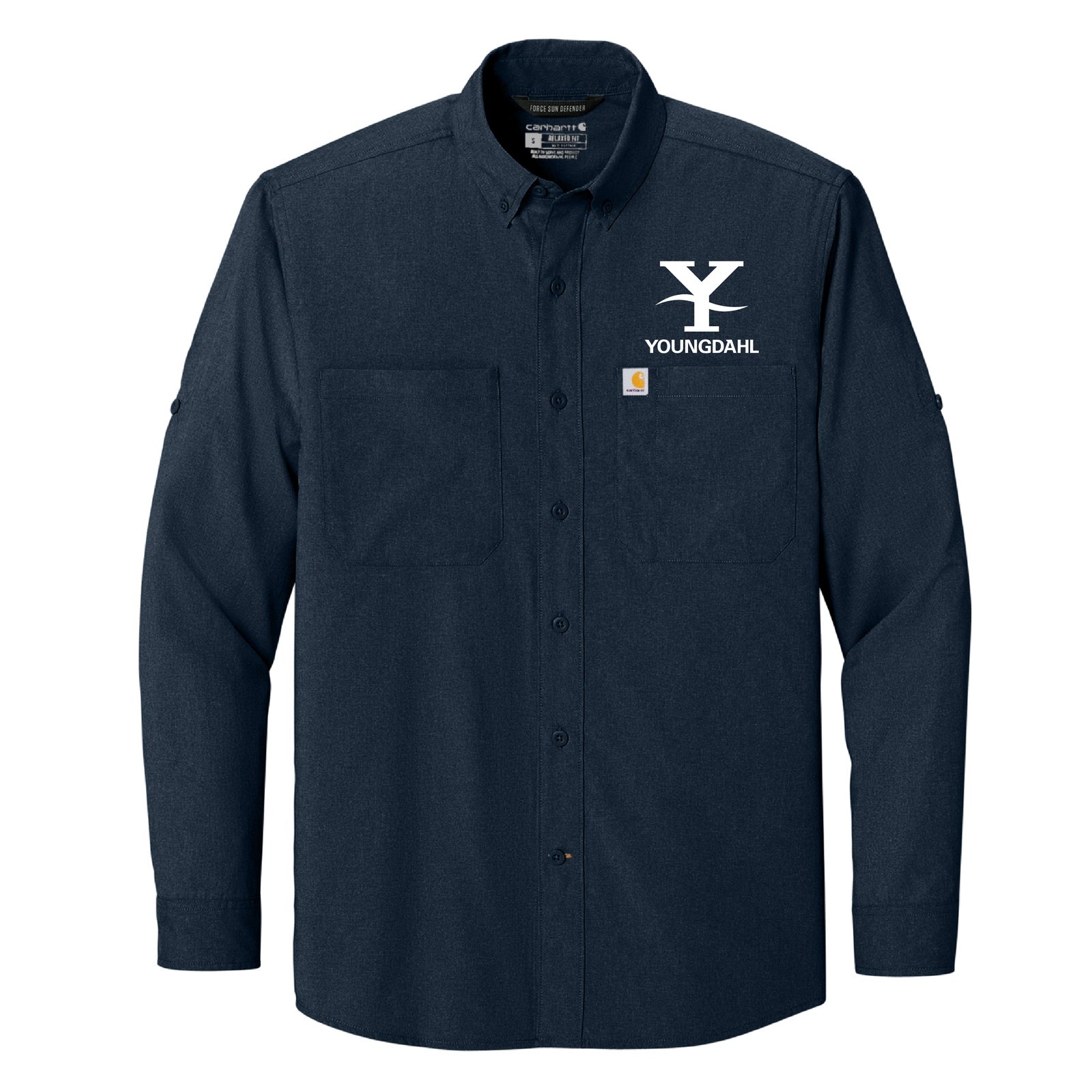 Youngdahl Carhartt Force Sun Defender Long Sleeve Shirt - Navy