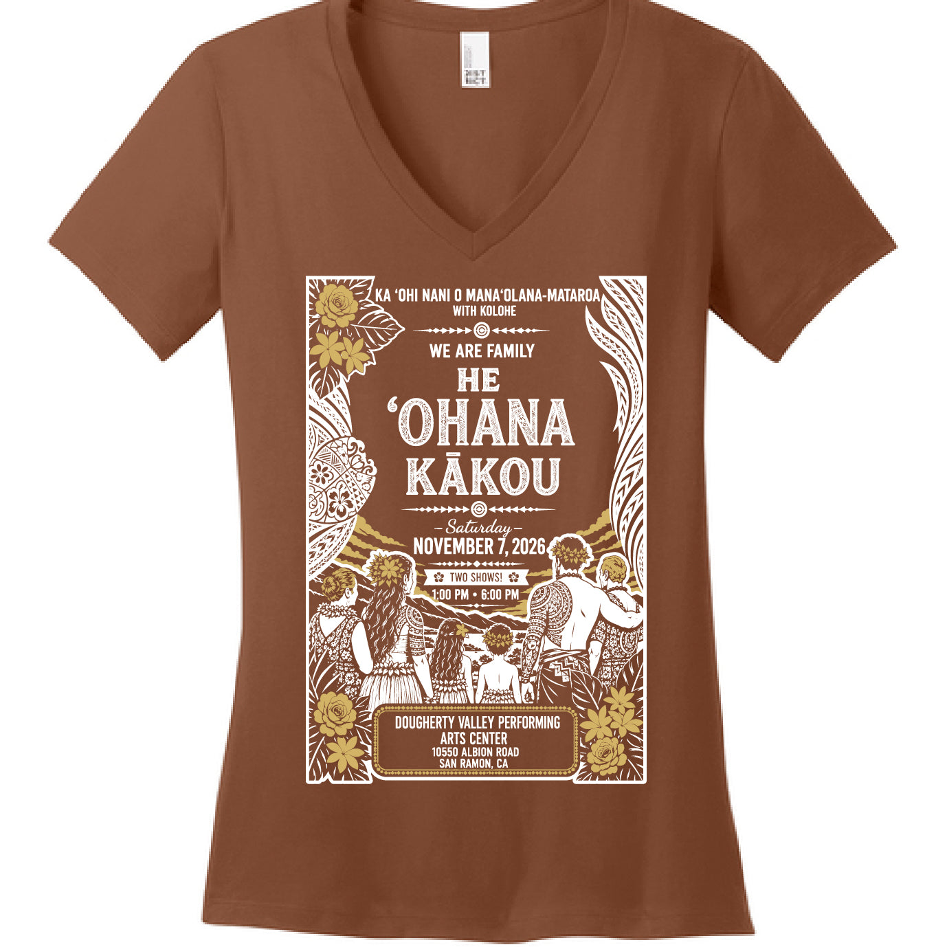 Hōʻike 2026 Women's V-neck – custom printed by JG Graphics
