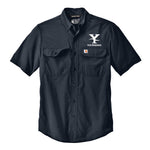 Youngdahl Carhartt Force Solid Short Sleeve Shirt - Navy