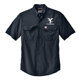 Youngdahl Carhartt Force Solid Short Sleeve Shirt - Navy
